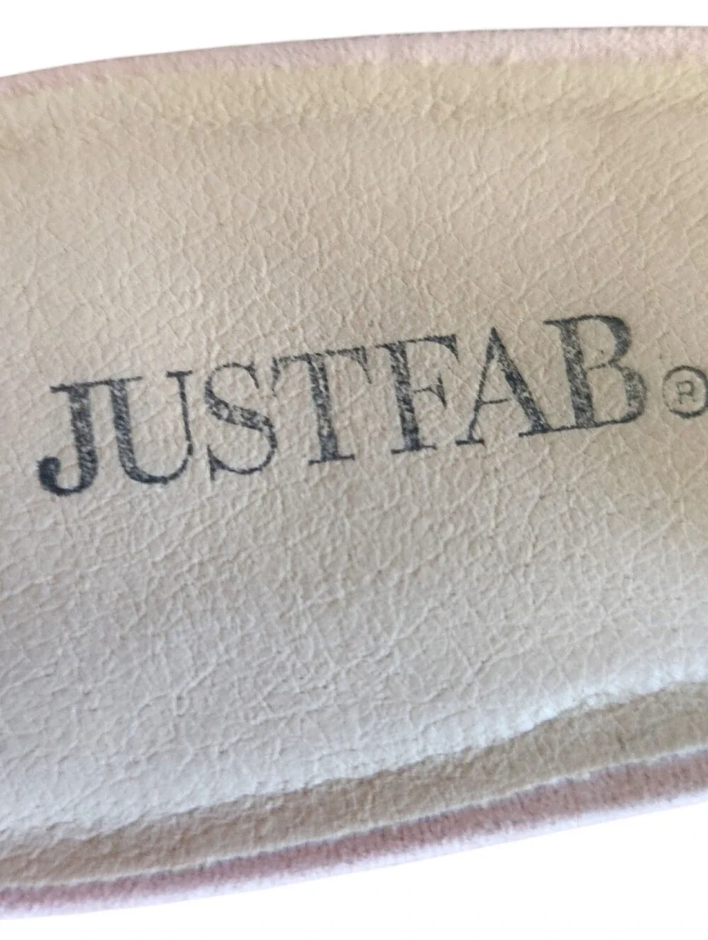JustFab Blush Pink Julia Pointed Toe Slingback Kitten Heels Adjust Strap Size 9